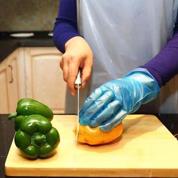 Kitchen Cheapest Price Work Gloves Disposable Plastic Food Gloves Factory Polyethylene Glove Household Customized Box