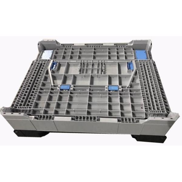 Foldable and Collapsible Plastic Pallet Box 50.00kgs Capacity for Heavy Duty Loading