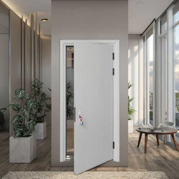 teel Security Door with Invisible Hinge  Simple Modern Design  Residential Exterior