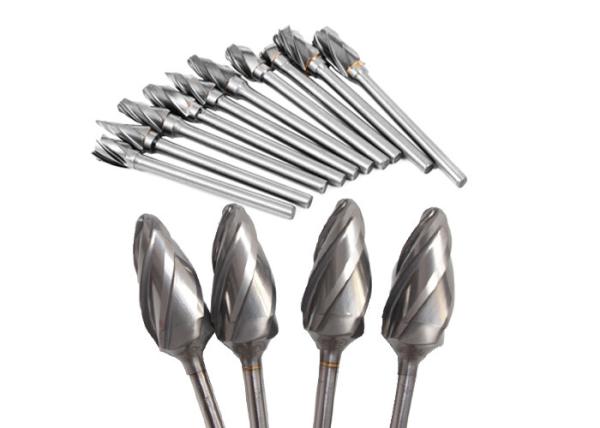 Single Cut Tungsten Carbide Rotary Burrs For Aluminum Workpiece Grinding