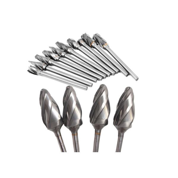 Single Cut Tungsten Carbide Rotary Burrs For Aluminum Workpiece Grinding