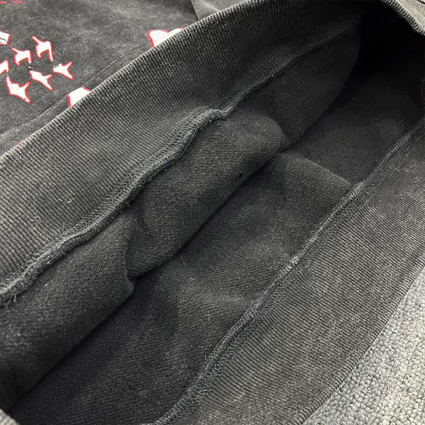 OEM / ODM Custom Screen Printing No String Pullover Hoodie Acid Washed Vintage Drop Shoulder French Terry Streetwear Hoodies Men