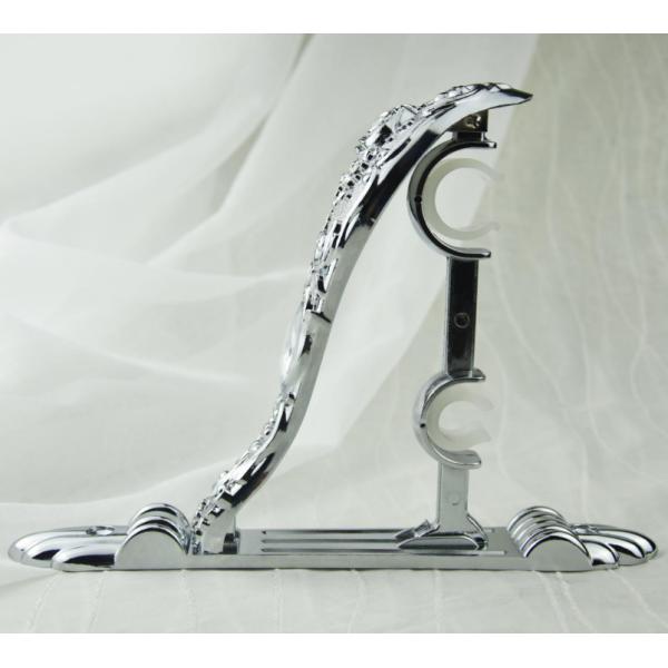 quality aluminium iron metal curtain rod bracket window curtain rod support bracket rose 28/19 Curtain rod bracket