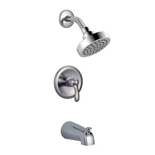 Easy Installation Lizhen-Hwa.Con Brass Valve with Diverter Tub Spout Shower Faucet Set