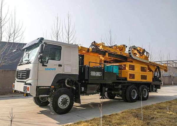 Hydraulic Water well Drilling Rig with Diesel Engine mounted on crawler, trailer or truck