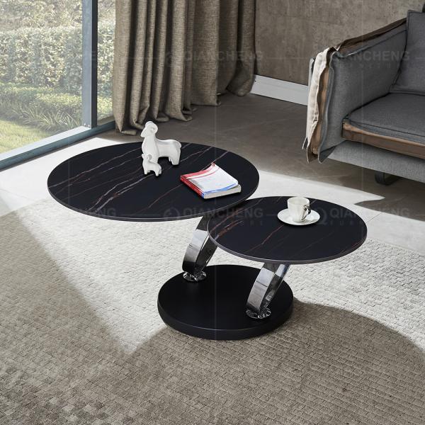 Extendable 0.17CBM Modern Coffee Table With Glass Top Living Room Furniture