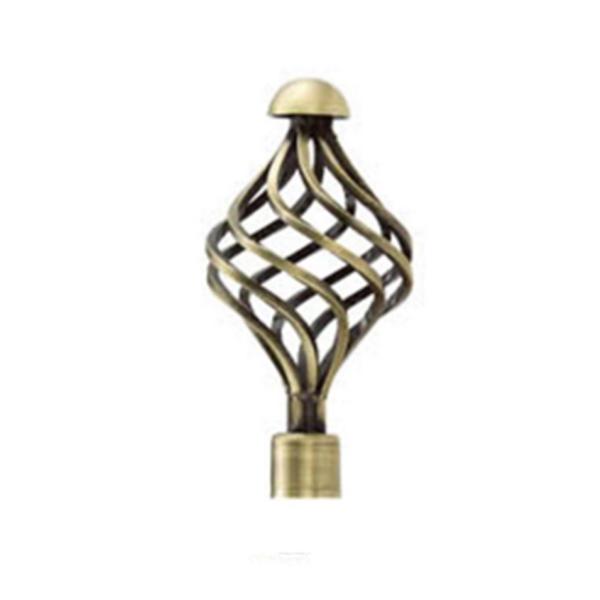 wholesale curtain rod price gold color metal end caps finial curtain rod accessories