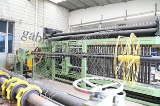 производственная линия Gabion извива двойника 195m/H ограждая применение