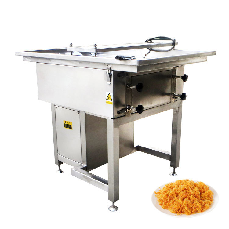 Energy Efficient Industrial Meat Floss Making Line for Chicken Floss Seafood Floss Production