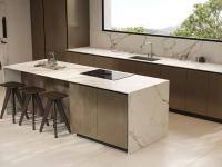 Muebles de cocina de carilla de madera de alta gama para el hogar multifuncional para apartamentos y hoteles