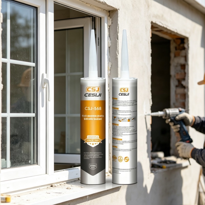 Multi-purpose Acetic Silicone Sealant - Excellent Adhesion To Non Porous Surfaces