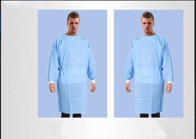 High Performance Waterproof Surgical Gowns , Blue Disposable Overalls Non Toxic