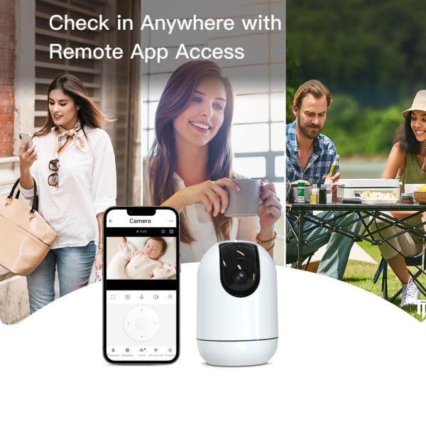 1080p HD WiFi Baby Monitor with 360° Rotation & 2-Way Audio