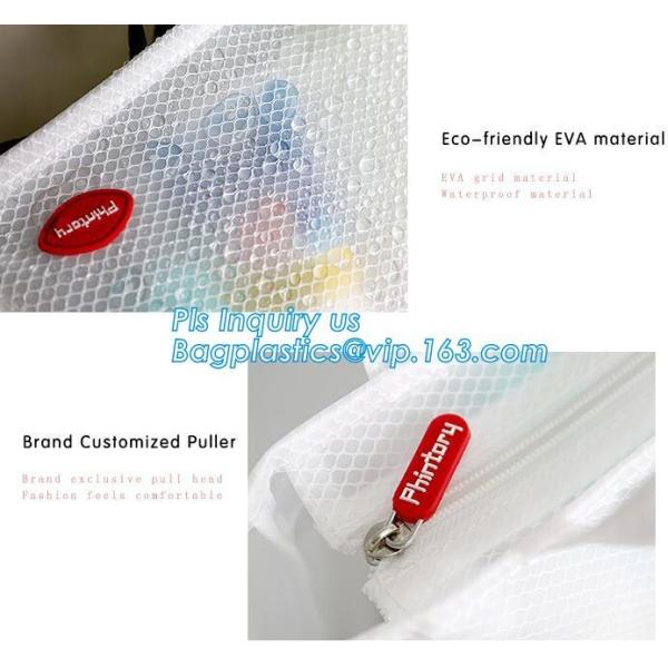 cosmetic PVC mesh bag, vinyl pvc zipper blanket bags/small mesh zipper bags/zipper bag, Mesh Makeup Brush Organizer Trav