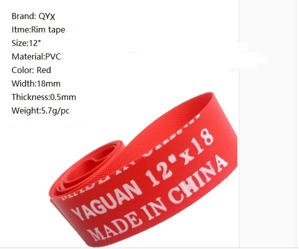 High Pressure Nylon PVC Material Rim Tape 12/14/16/20/22/24