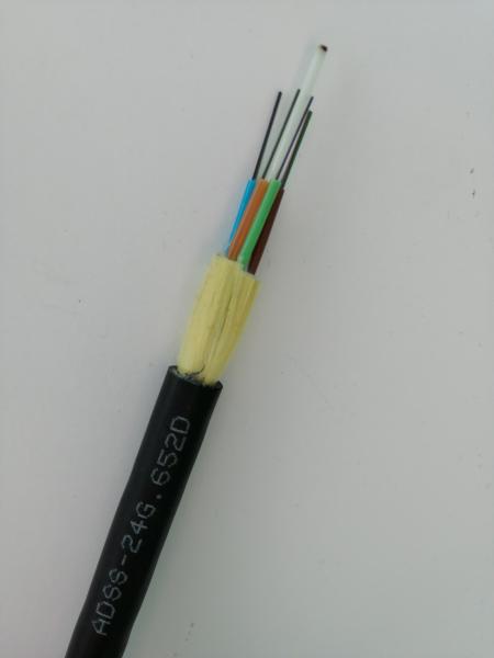 G652D no cabo de fibra ótica ADSS-24 do período da bainha 150m 200m do PE