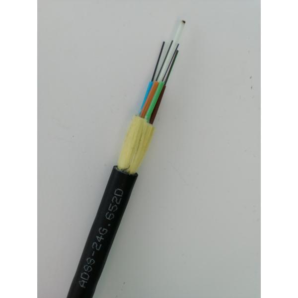 G652D AT PE Sheath 150m 200m Span Fiber Optic Cable ADSS-24