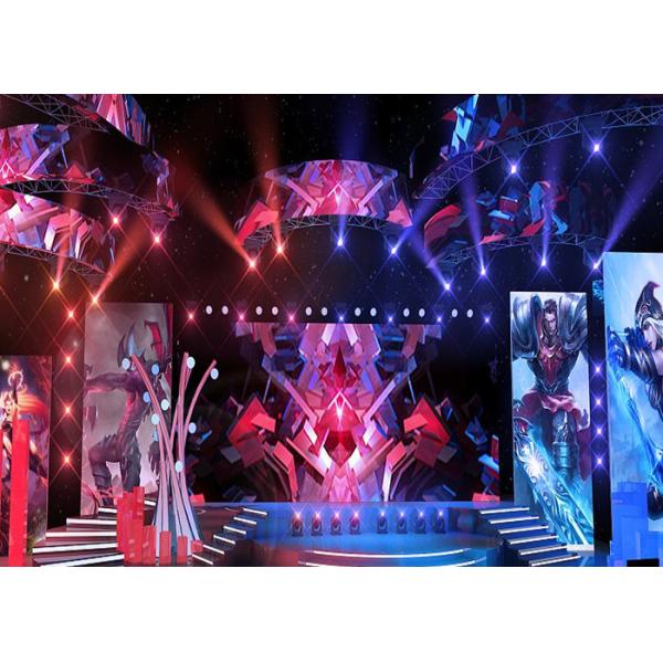 64x64 dots Concert Stage Rental LED Screen Video Wall Panel 1200cd/sqm