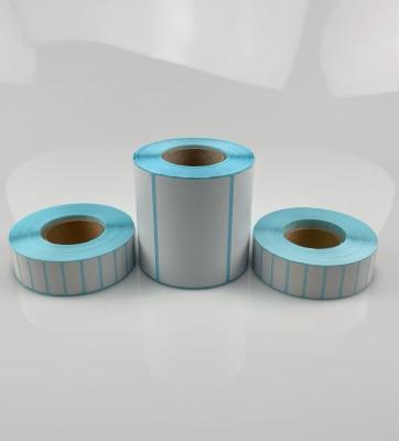 Direct Thermal Sticker DT Sticker for Barcode Printing with blue glassine liner