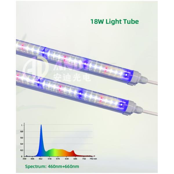 18W 25W 36W 42W 4Ft Led Tube T8 Grow Light SAMSUNG LM301H EVO LM281B 6500K 460nm 660nm For Veg Bloom