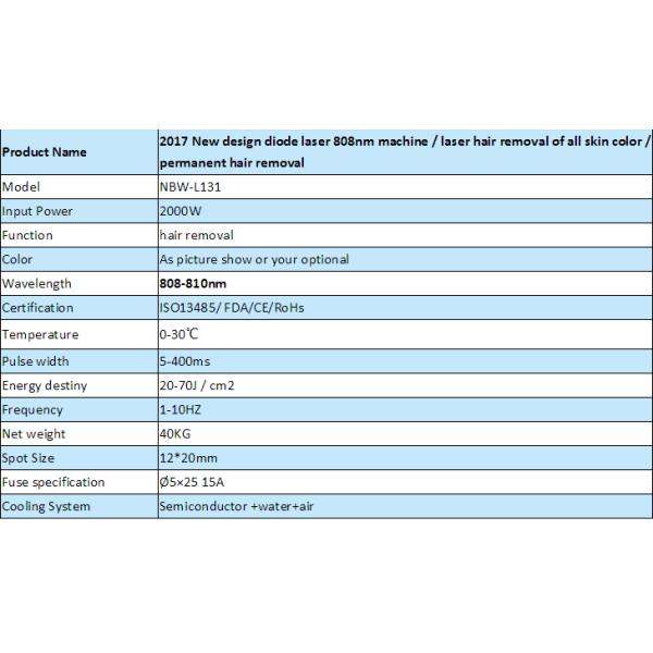 Big spot size 808nm diode laser hair removal machine for whole body