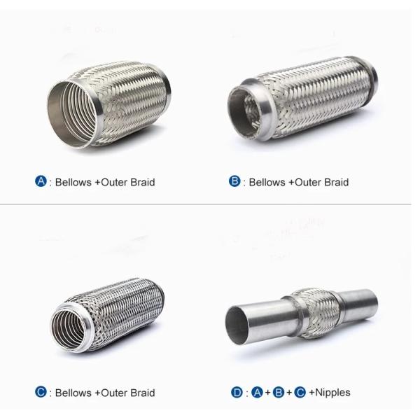 Tuyau flexible de Corrguated d'échappement d'acier inoxydable pour Tuboxcharger