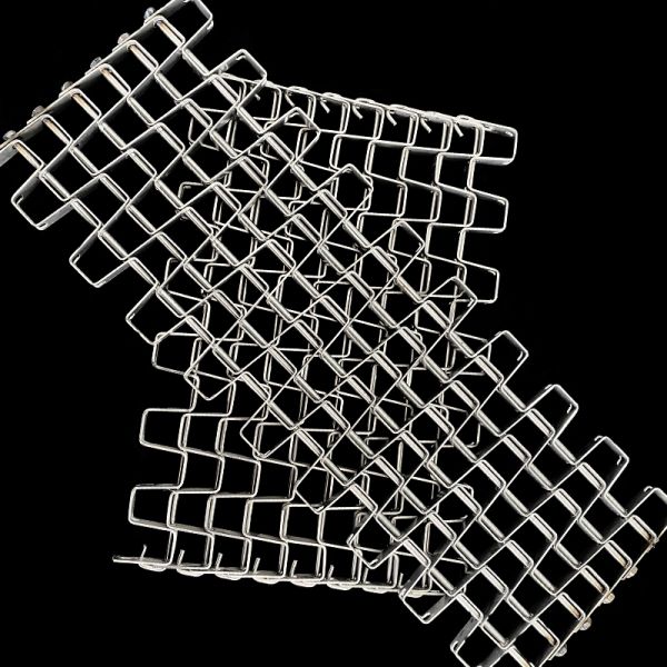 Stainless Steel Flat Wire Mesh Belt Food Processing Conveyor Belt Flat Flex Wire Belt for Drying Cooling Washing