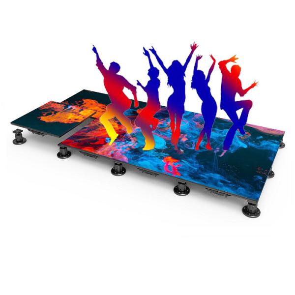 P2.97 Pantalla de baile LED Muestra de carga 1,5-2,5 t/m2 Cuadro de trabajo Peso 14,5 kg
