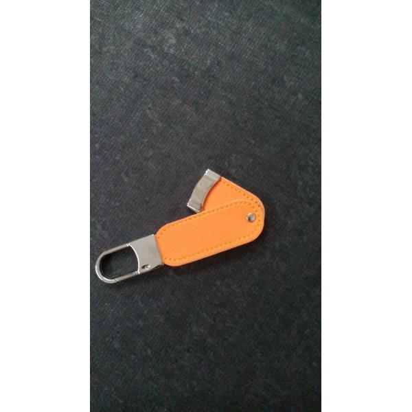 Custom leather usb flash drive/white leather usb