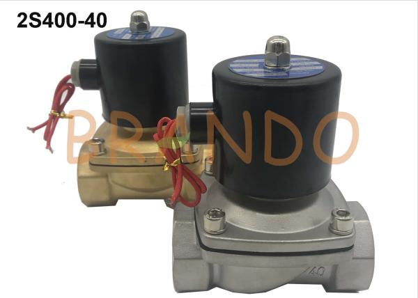 2S Series Stainless Steel Electronic Water Solenoid Valve 1-1/2'' Thread Pipe Size