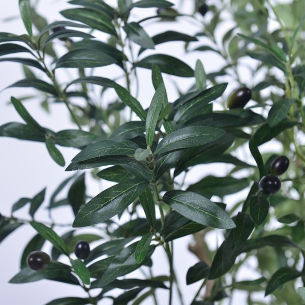 artificial plant manufacturer Customizable Size Lifelike Artificial Silk Olive Tree for Hotel Lobby Decor