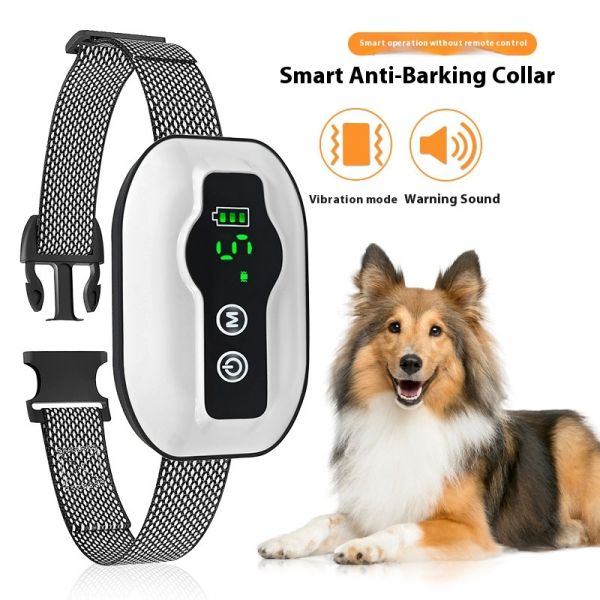 E-Commerce Best Seller Waterproof Rechargeable Plastic Dog Bark Control Collar Large/Medium/Small Dogs Anti-Barking Training