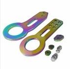 Anodized Brushed CNC Billet Aluminum Racing Tow Hook 10mm Thickness