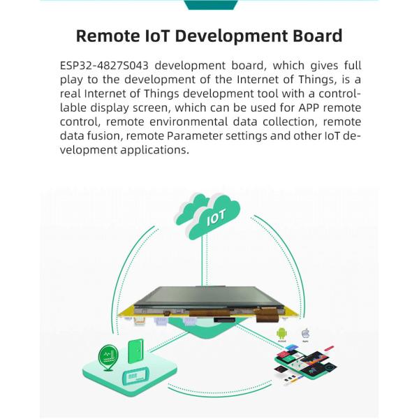 4.3-дюймовый дисплейный модуль ESP32-30C-80C для использования возможностей Интернета вещей