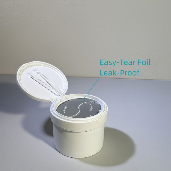 70 Sheet Skincare Cotton Liner Food Grade Plastic PP Jar with Tweezers Matte Surface Plastic Jars Product Category
