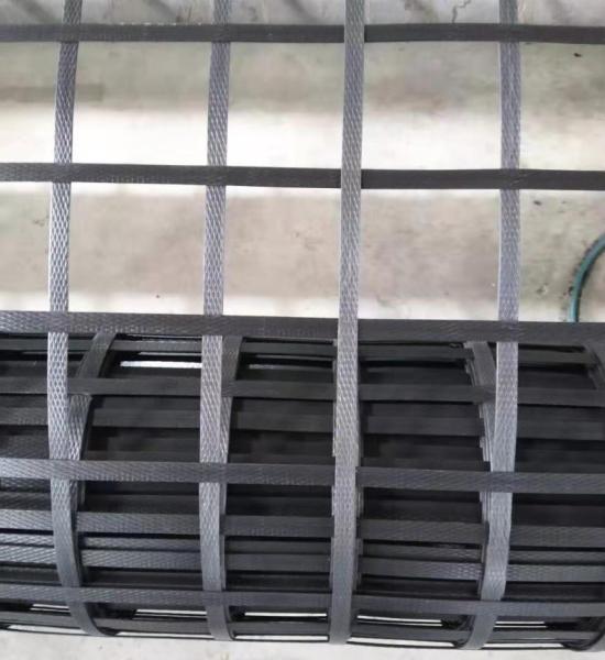 100kn M Pp Pet Belt soldou Geogrid composto para a fundação macia do solo