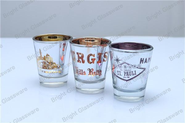 personalized plated color glass candle holder for decoration