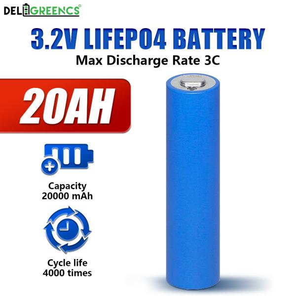バッテリータイプ 3.2V Lifepo4 20Ah 電動自動車用円筒型 LiFePO4 バッテリー