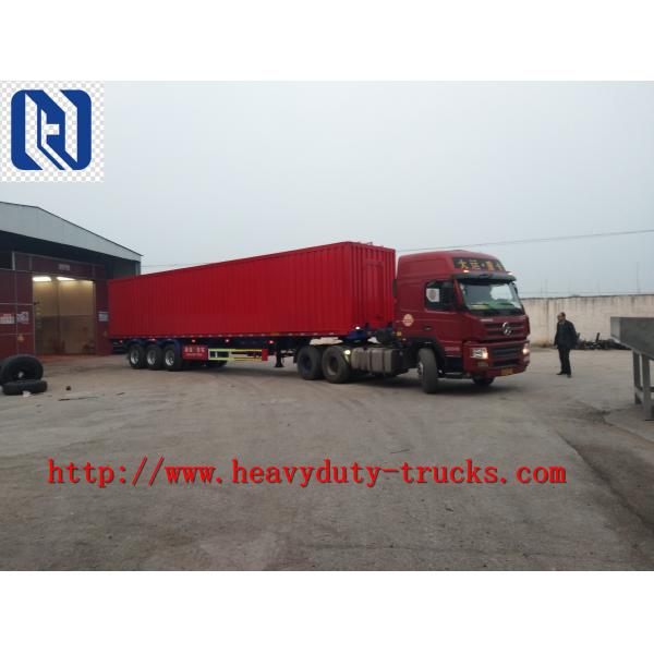 van Cargo Semi-Trailer Red Color LHL/RHL 9190XXY Semi Trailer Trucks Van
