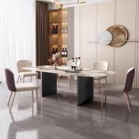 Table à manger moderne de luxe haut de gamme Table à manger en marbre pour salle à manger