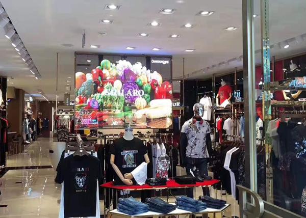 SMD1921 Transparent Glass LED Display 1R1G1B For Clothing Store