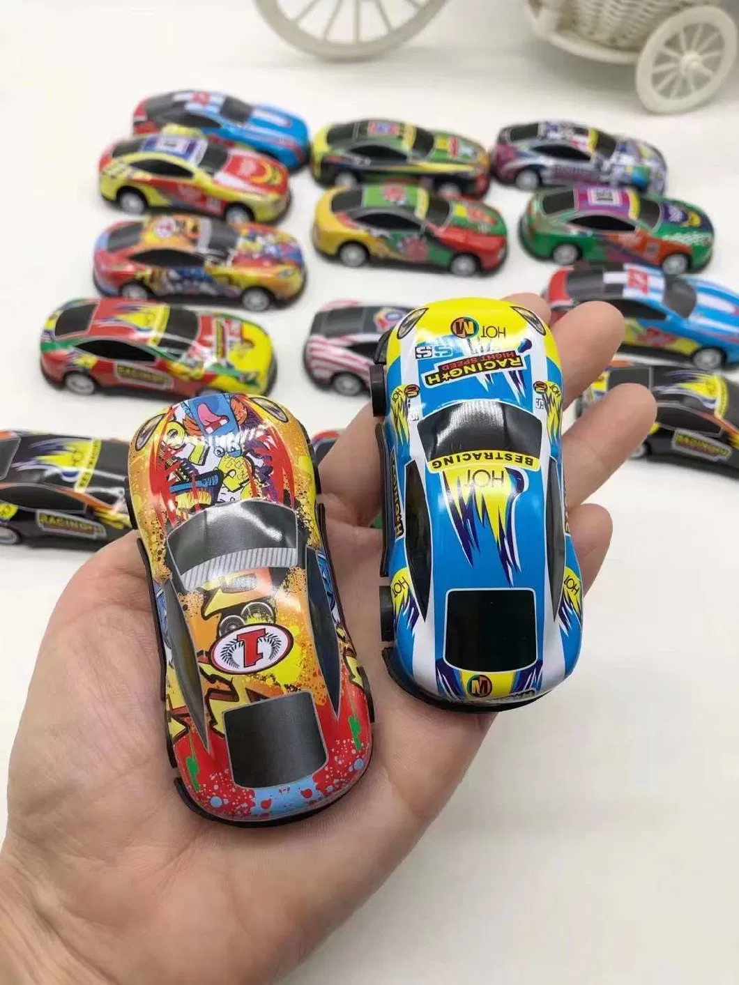 Metal Surface with Printed Children′s Toys Pull Car Inertia Car Toys Children′s Toys Can Be Customized