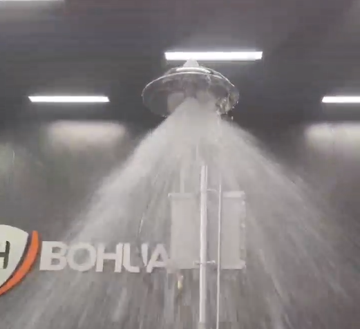 BH30-5012 Stainless Steel Pedal Eyewash Station ANSI Z358.1 Compliant