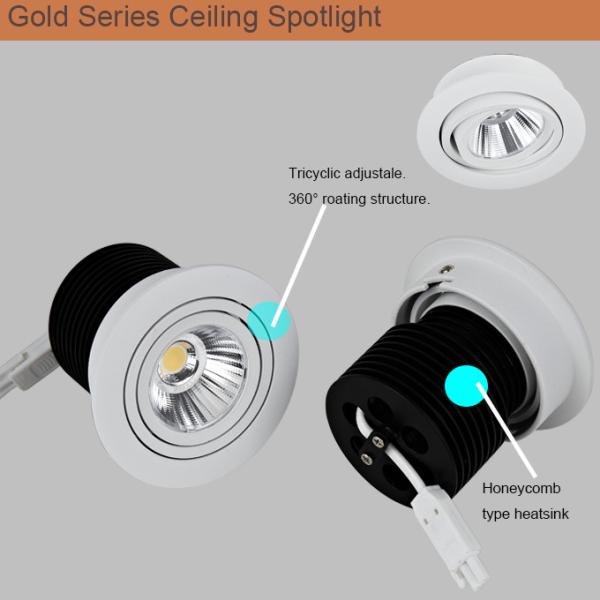 180 degree adjustable downlight used for resedential/home/office/hotels decor