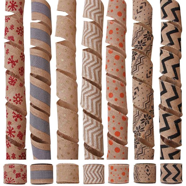 DIY Craft Wired Ribbon 2.5inch or Customized Width Happy Holidays Design Made by MSD