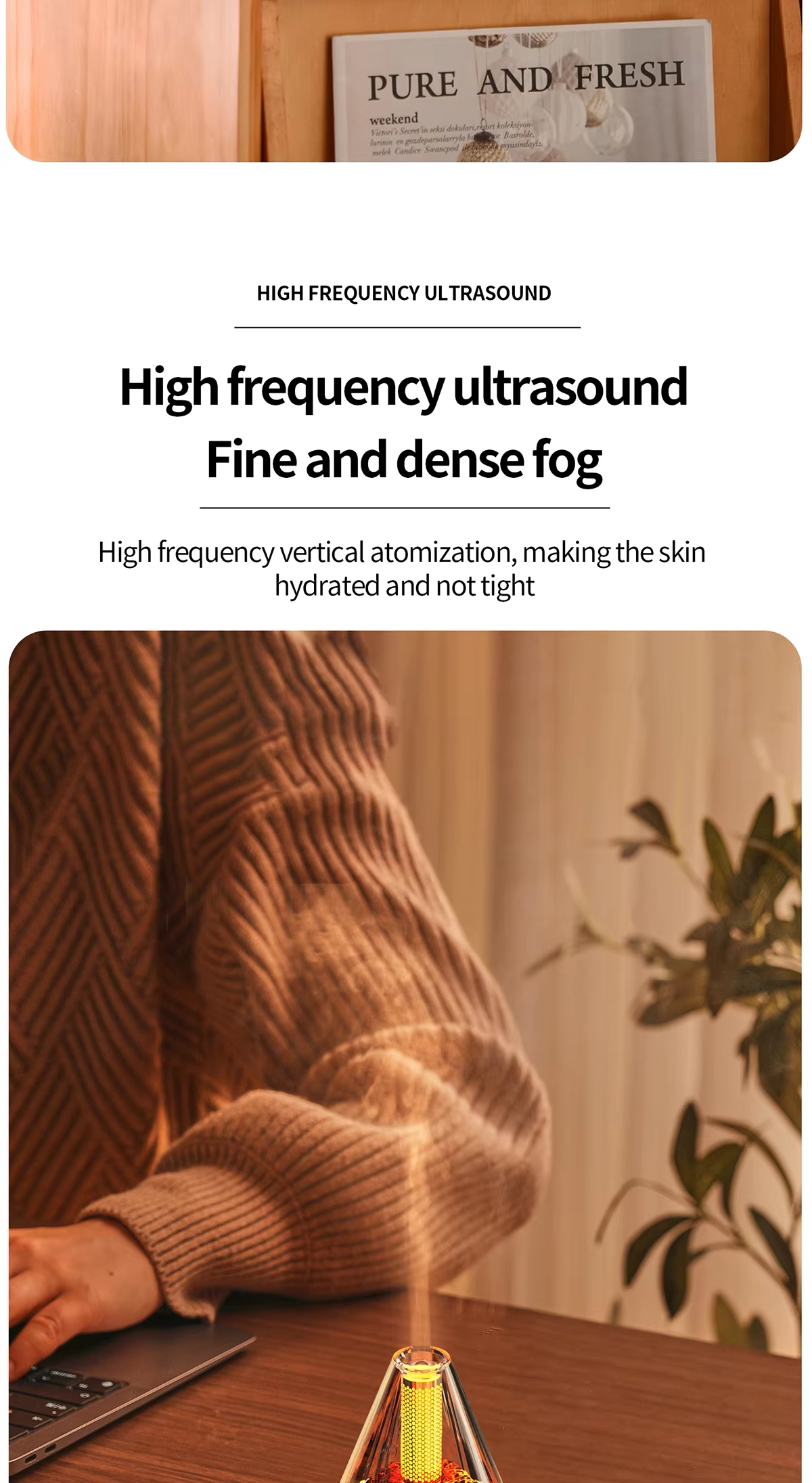 Custom Ultrasonic Aromatherapy Diffuser Mini USB Essential Oil Diffuser For Home Car Use