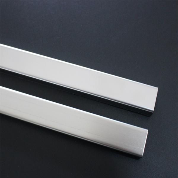 hairline nickel silver colored stainless steel trim metal trim