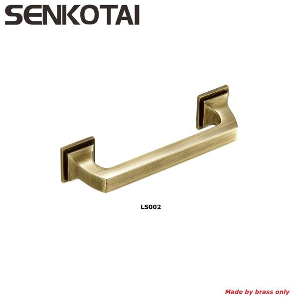 Antique rectangular furniture pull handle by brass for cabinet,cupboard
