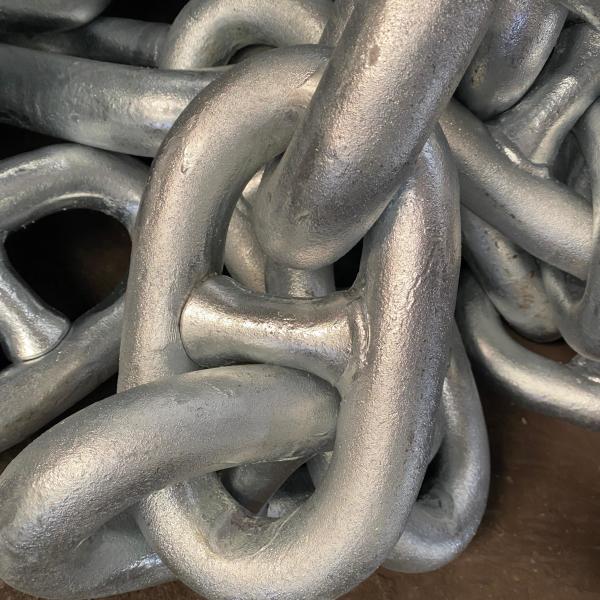 107mm Spray Paint Stud Link Anchor Chains Ship Mooring Anchor Chain