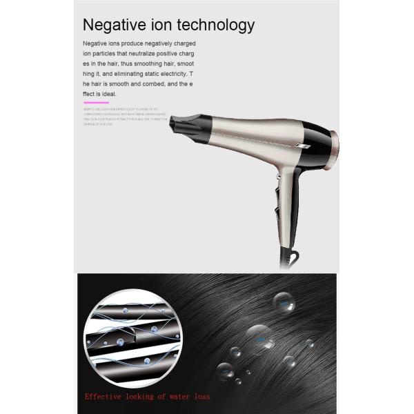 Домашний фен для волос пользы 1800W ионный с материалом мотора DC пластиковым